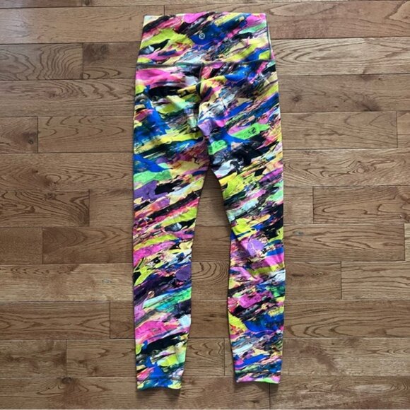 lululemon athletica Pants - Lululemon Wunder Train HighRise Tight 25Catalyst Multi size 4